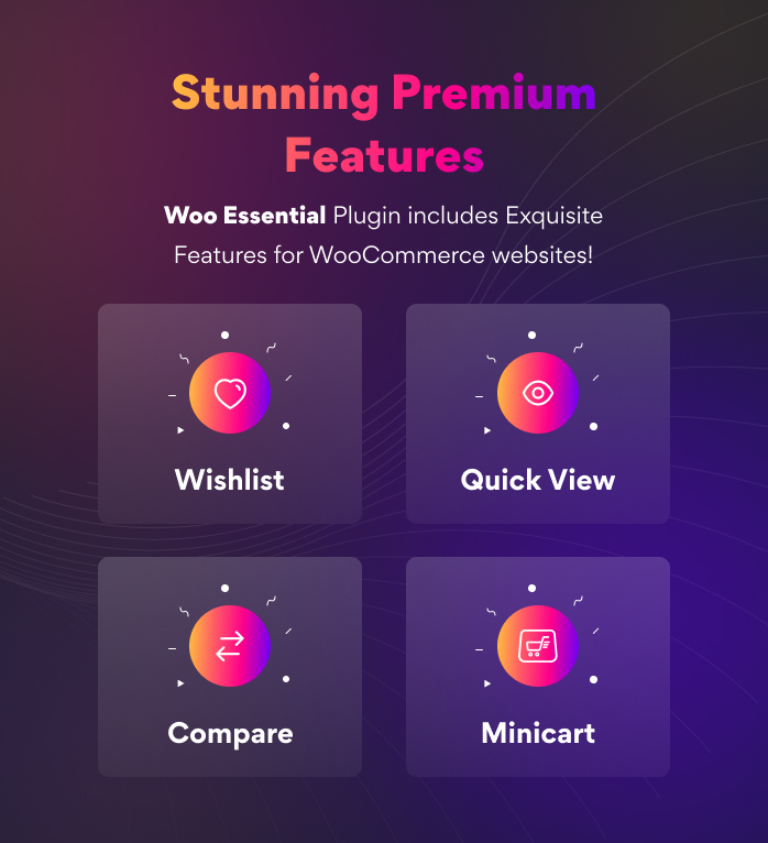 Wishlist,Quick View,Compare,minicart